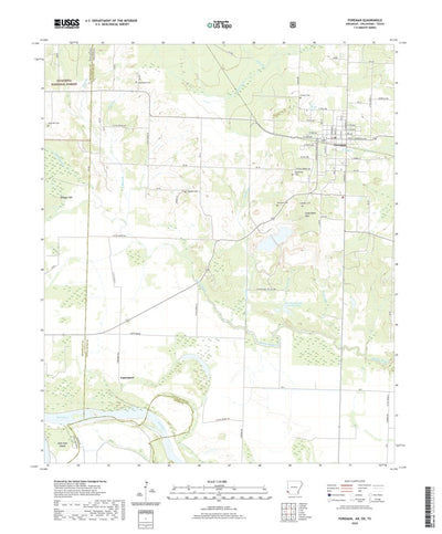 United States Geological Survey Foreman, AR (2020, 24000-Scale) digital map