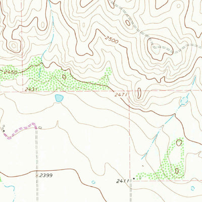 United States Geological Survey Foreman Chapel, TX (1968, 24000-Scale) digital map