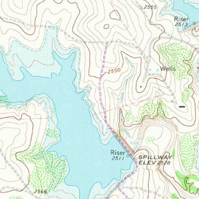 United States Geological Survey Foreman Chapel, TX (1968, 24000-Scale) digital map