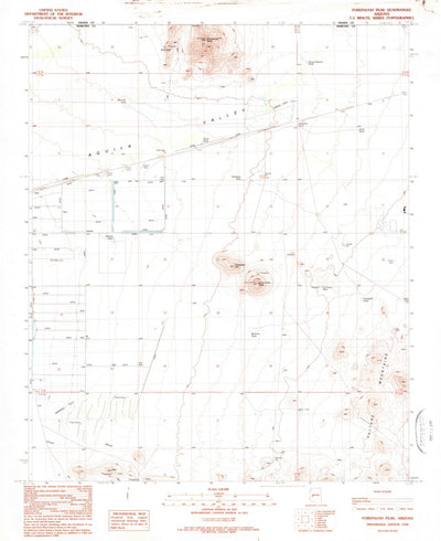 United States Geological Survey Forepaugh Peak, AZ (1990, 24000-Scale) digital map