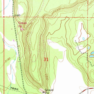 United States Geological Survey Forest Center, WA (1965, 24000-Scale) digital map