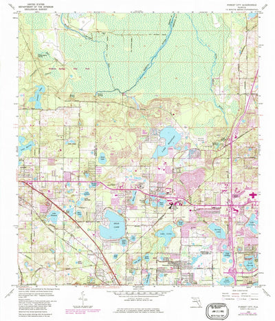United States Geological Survey Forest City, FL (1959, 24000-Scale) digital map