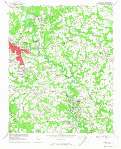 United States Geological Survey Forest City, NC (1966, 24000-Scale) digital map