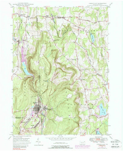 United States Geological Survey Forest City, PA (1946, 24000-Scale) digital map
