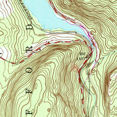 United States Geological Survey Forest City, PA (1946, 24000-Scale) digital map