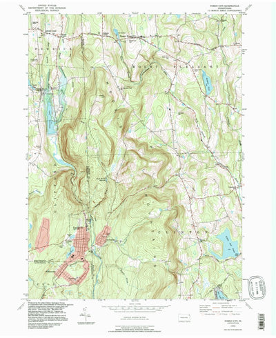 United States Geological Survey Forest City, PA (1994, 24000-Scale) digital map
