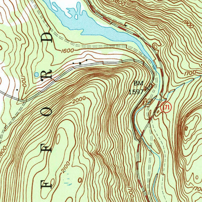 United States Geological Survey Forest City, PA (1994, 24000-Scale) digital map