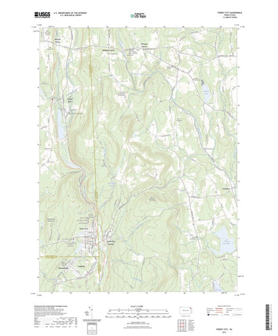 United States Geological Survey Forest City, PA (2023, 24000-Scale) digital map