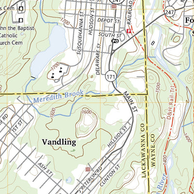 United States Geological Survey Forest City, PA (2023, 24000-Scale) digital map