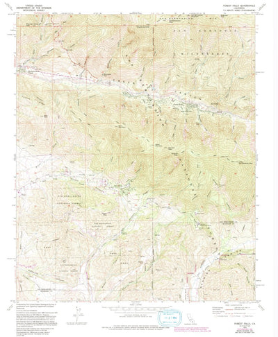 United States Geological Survey Forest Falls, CA (1970, 24000-Scale) digital map