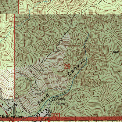United States Geological Survey Forest Falls, CA (1996, 24000-Scale) digital map
