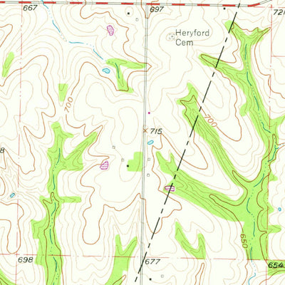 United States Geological Survey Forest Green, MO (1956, 24000-Scale) digital map