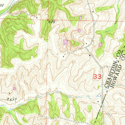 United States Geological Survey Forest Green, MO (1956, 24000-Scale) digital map