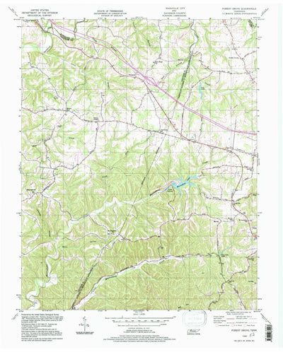 United States Geological Survey Forest Grove, TN (1994, 24000-Scale) digital map