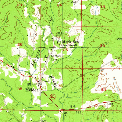 United States Geological Survey Forest Hill, LA (1956, 62500-Scale) digital map