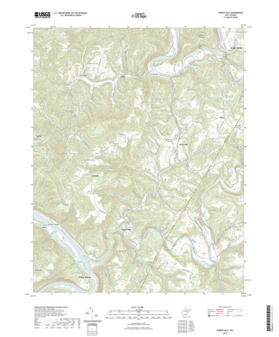 United States Geological Survey Forest Hill, WV (2023, 24000-Scale) digital map
