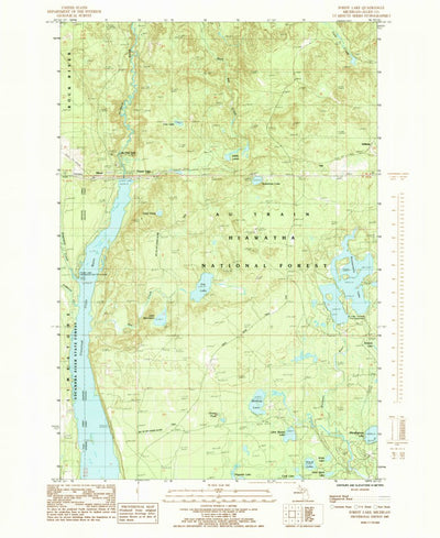 United States Geological Survey Forest Lake, MI (1985, 24000-Scale) digital map