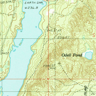 United States Geological Survey Forest Lake, MI (1985, 24000-Scale) digital map