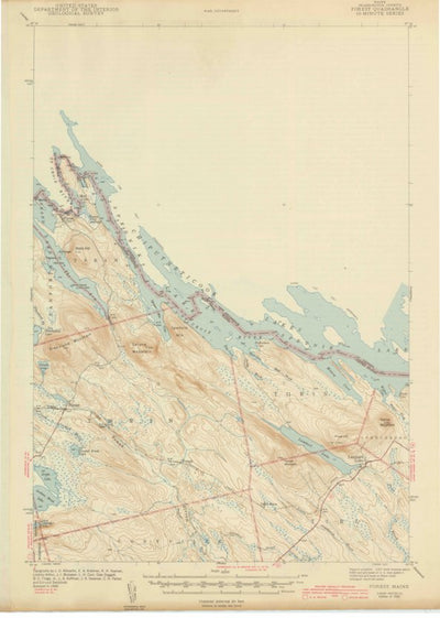 United States Geological Survey Forest, ME (1942, 62500-Scale) digital map