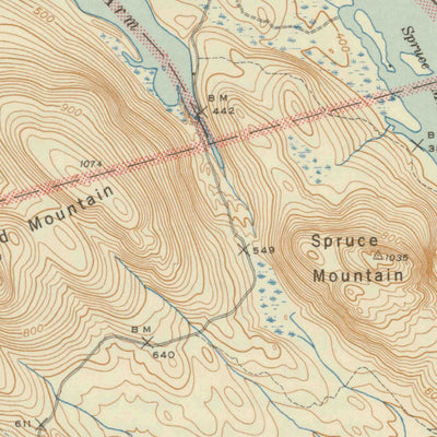 United States Geological Survey Forest, ME (1942, 62500-Scale) digital map