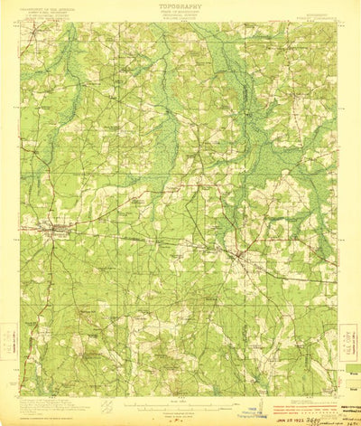 United States Geological Survey Forest, MS (1922, 62500-Scale) digital map