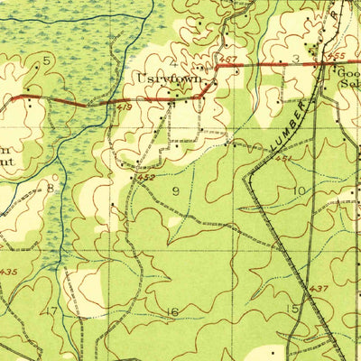 United States Geological Survey Forest, MS (1922, 62500-Scale) digital map