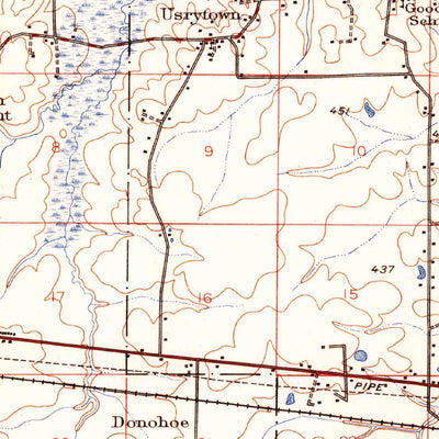United States Geological Survey Forest, MS (1952, 62500-Scale) digital map
