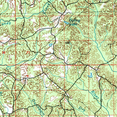 United States Geological Survey Forest, MS (1984, 100000-Scale) digital map