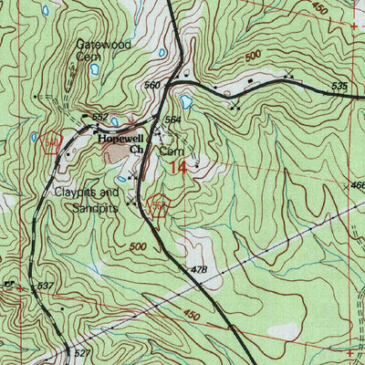 United States Geological Survey Forest, MS (2000, 24000-Scale) digital map