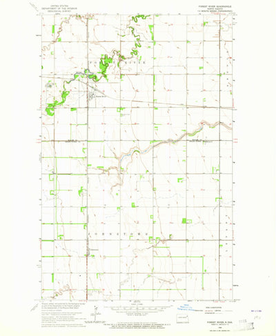 United States Geological Survey Forest River, ND (1963, 24000-Scale) digital map