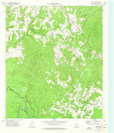 United States Geological Survey Forest, TX (1973, 24000-Scale) digital map