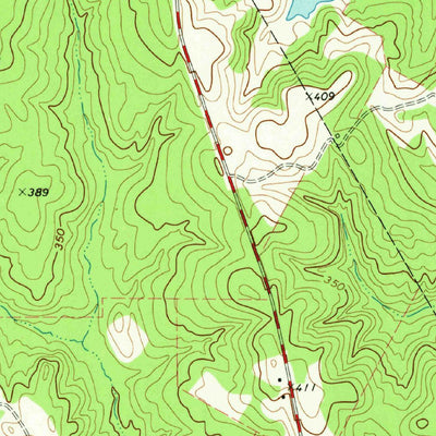 United States Geological Survey Forest, TX (1973, 24000-Scale) digital map