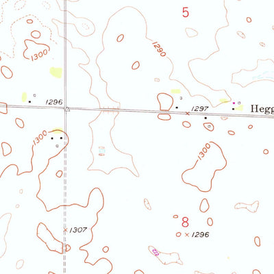 United States Geological Survey Forestburg NW, SD (1958, 24000-Scale) digital map