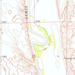 United States Geological Survey Forestburg NW, SD (1958, 24000-Scale) digital map