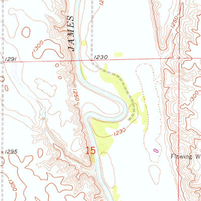 United States Geological Survey Forestburg NW, SD (1958, 24000-Scale) digital map
