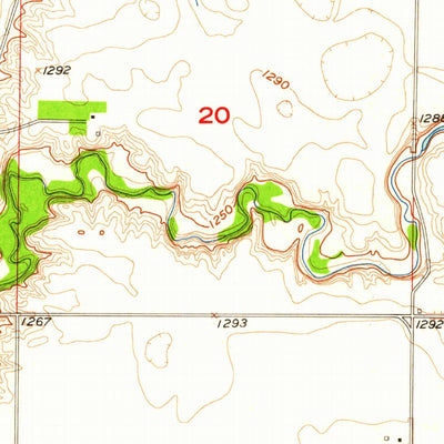 United States Geological Survey Forestburg, SD (1957, 24000-Scale) digital map