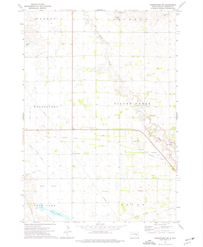 United States Geological Survey Forestburg SW, SD (1973, 24000-Scale) digital map