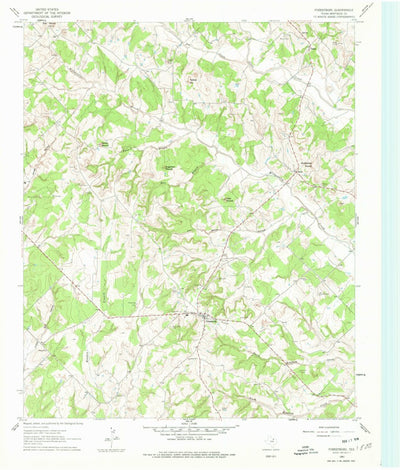 United States Geological Survey Forestburg, TX (1961, 24000-Scale) digital map