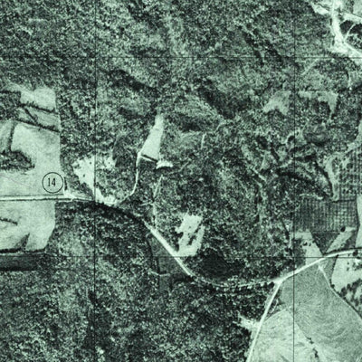 United States Geological Survey Forester, AL (1975, 24000-Scale) digital map