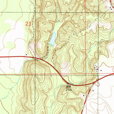 United States Geological Survey Forester, AL (1981, 24000-Scale) digital map