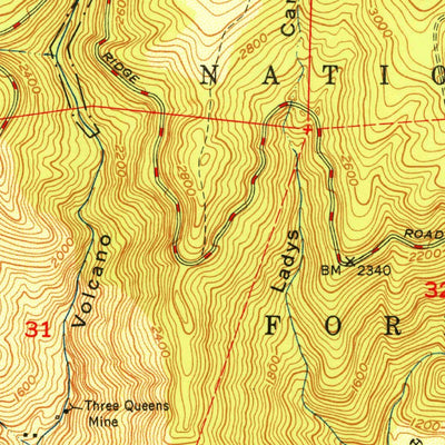 United States Geological Survey Foresthill, CA (1951, 24000-Scale) digital map