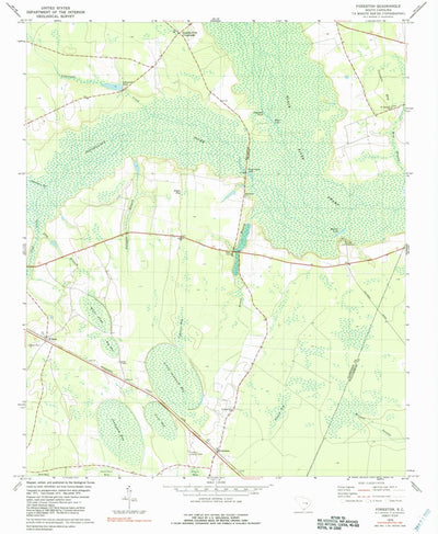 United States Geological Survey Foreston, SC (1979, 24000-Scale) digital map