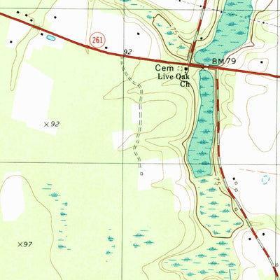 United States Geological Survey Foreston, SC (1979, 24000-Scale) digital map