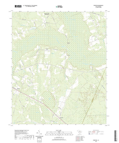 United States Geological Survey Foreston, SC (2020, 24000-Scale) digital map