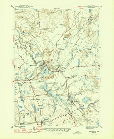 United States Geological Survey Forestport, NY (1947, 31680-Scale) digital map