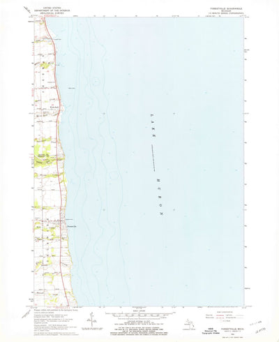 Forestville, MI (1963, 24000-Scale) Map by United States Geological ...