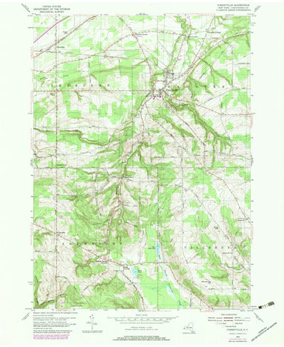 United States Geological Survey Forestville, NY (1954, 24000-Scale) digital map