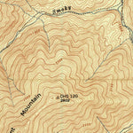United States Geological Survey Fork Mountain, TN (1946, 24000-Scale) digital map