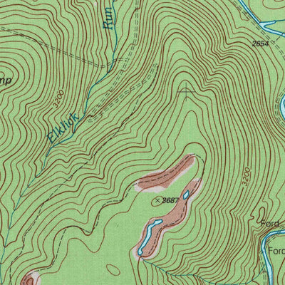 United States Geological Survey Fork Mountain, WV (1995, 24000-Scale) digital map