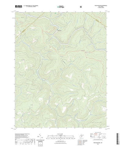 United States Geological Survey Fork Mountain, WV (2023, 24000-Scale) digital map